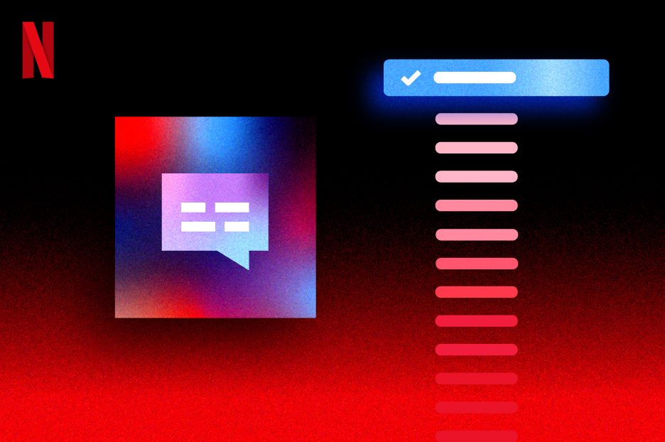 Netflix official illustration of audio and subtitle language choices
