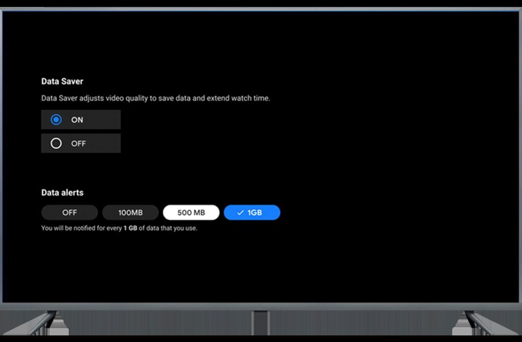 Official television and streaming interface illustration